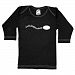 Rebel Ink Baby 369ls06 I'm The Fastest Swimmer- 0-6 Month Black Long Sleeve Tee