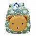 Kids Cute 3D Bunny Backpack, hibote Loverly Bear Book Toddler Girls School Bag Green Bear