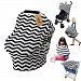 iZiv Ultrasoft 4-in-1 Multi-use Baby Stretchy Cover Car Seat Canopy/Nursing Cover/Shopping Cart Cover/Infinity Scarf Perfect Gift for Baby (Color-4)