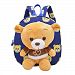 Baby Boys Girls Lovely Backpack, hibote 3D Removable Puppy Doll Toddler Backpack Cute School Bag Blue