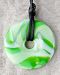 Teething Bling Green Swirl Pendant