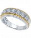 Men's Diamond Two-Tone Band (1/4 ct. t. w. ) in Sterling Silver & 14k Gold-Plated Sterling Silver