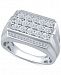Men's Diamond Cluster Ring (1/3 ct. t. w. ) in Sterling Silver