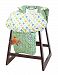 Nuby Shopping Cart and High Chair Cover, Universal Size, Adjustable Safety Straps, Folds into Handbag, Baby's High Chair Cover, Infant Shopping Cart, Green, Yellow and Blue