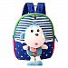 Toddle Children Backpack, hibote Prewalker Baby Animal Kids Bag with 3D Removable Puppy Doll Blue Monkey