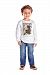 Pulla Bulla Toddler boy long sleeve graphic t-shirt ages 3 years - White