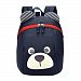 3D Cute Dog Backpack for Toddler, hibote Toddle Children Backpack with Reins Walkers Baby Bag Navy
