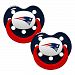 Baby Fanatic Pacifiers, New England Patriots, 2 Count by Baby Fanatic