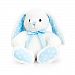 Keel Toys 25cm Baby White/Blue Spotty Rabbit Plush Toy (10in) (White/Blue)