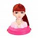 Styling Head Doll, Luerme Girls' Hair Styling Doll Hairdressing Model Styling Head Play Set (Brown Hair)