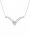 Diamond Chevron Statement Necklace (1/3 ct. t. w. ) in 14k White Gold