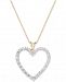 Diamond Heart Pendant Necklace (1/2 ct. t. w. ) in 14k Gold