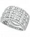 Diamond Multi-Row Wide Statement Ring (2 ct. t. w. ) in 14k White Gold