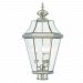 2364-91 - Livex Lighting - Georgetown - Three Light Outdoor Wall Lantern Brushed Nickel Finish with Clear Beveled Glass - Georgetown
