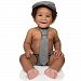 juDanzy baby boys gift box cabbie hat set (0-3 Months, Gray Chambray)