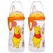 NUK Disney Winnie the Pooh 10 Ounces Active Cup Silicone Spout, 12+ Months, 2-Pack by NUK