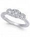 Diamond Triple Halo Engagement Ring (1/2 ct. t. w. ) in 14k White Gold