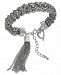 Thalia Sodi Silver-Tone Rope and Tassel Link Bracelet, Created for Macy's
