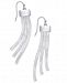 Thalia Sodi Extra Large Silver-Tone Herringbone Chain Drop Earrings, Created for Macy's