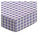 SheetWorld Fitted Crib / Toddler Sheet - Lavender Gingham Check - Made In USA - 28 inches x 52 inches (71.1 cm x 132.1 cm)