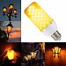 Allacers Flickering Flame Light Bulb E27 LED Vintage Simulated Nature Fire Effect Bulbs Three Lighting Modes Decorative Lamps for Christmas Lawn Festival Party
