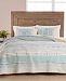 Martha Stewart Collection Cotton Earth-Tone Stripe Full/Queen Quilt, Created for Macy's