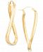 Signature Gold Twist Hoop Earrings in 14k Gold over Resin, Created for Macy's
