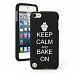 Apple iPod Touch 5th Generation Black Rubber Hard Case Snap on 2 Piece BH698 Keep Calm and Bake On Cupcake (Black)