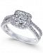 Diamond Square Halo Engagement Ring (1-1/3 ct. t. w. ) in 14k White Gold