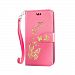 HTC One M9 Case, Ngift [Pink] [Wrist Strap] [Card Slots][Stand Feature] PU Leather Flip [Bronzing butterfly] Folio Wallet Case Cover for HTC One M9
