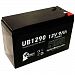 Tripp Lite SMART1000LCD Battery - Replacement UB1290 Universal Sealed Lead Acid Battery (12V, 9Ah, 9000mAh, F1 Terminal, AGM, SLA) - Includes TWO F1 to F2 Terminal Adapters
