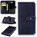 Galaxy J3 Emerge Case, J3 2017 Case, J3 Prime Case - Ratesell Crocodile Luxury Pu Leather Flip Smart Stand Case Cover For Samsung Galaxy J3 2017 Released Navy Blue