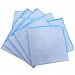 KOMESICHI Fluffy 10 Pcs Plain Gauze Handkerchief 35x35cm Blue