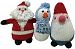 Estella gift-hol-snow Hand Knit Organic Cotton Snowman Newborn Baby Holiday Gift Set with 3 Infant Rattle Toys by Estella