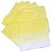 KOMESICHI Fluffy 10 Pcs Gradation Gauze Handkerchief 33x33cm Yellow