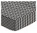 SheetWorld Extra Deep Fitted Portable / Mini Crib Sheet - Black Chevron Zigzag - Made In USA