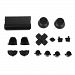 Generic L2 R2 L1 R1 Thumbstick Joystick D-pad Anolog Cap Button Mod Game Set Bullet Kit for Sony PS4 Controller Black
