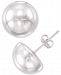 Signature Gold Half Sphere Stud Earrings in 14k Gold or White Gold over Resin, Created for Macy's