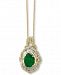 Brasilica by Effy Emerald (1-1/8 ct. t. w. ) & Diamond (1/2 ct. t. w. ) Pendant Necklace in 14k Gold