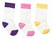 Cheski Baby Knee Socks stay put on baby's kicking legs 0-6 months ~ 3 Pack (Pink/Lavender/Yellow)