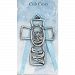 Guardian Angel Cross with Blue Card by KeegansCatholicTreasures