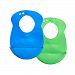 Tommee Tippee Easi Roll Bib, 7+ months, Blue and Green, 2 Count