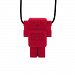 Jellystone Robot 13 Pendant Teether Kids Necklace - Scarlet Red by Jellystone