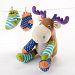Baby Aspen Plush Toy with Socks Gift Set, Moose Tracks