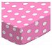 SheetWorld Fitted Portable / Mini Crib Sheet - Polka Dots Pink - Made In USA