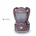 SONARIN Front Multifunctional Hipseat Baby Carrier, Breathable mesh backing, Save Effort, One Size Fits All , Cozy & Soothing For Babies, Easy to Carry and Easy Mom , Adapted to Your Child's Growing, 100% GUARANTEE and FREE DELIVERY, Ideal Gift(Brown)