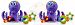 Nuby Octopus Hoopla Bathtime Fun Toys, Purple (Pack of 2)