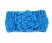 Baby Girls Crochet Flower Headwrap Wool Knitted Hair Bands Winter Ear Warmer JA40 (11# Lake Blue)
