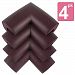 My Baby Table Corner Guard | 4pcs Most Effective Babyproofing Corner Cushion/Guards | Ultra Soft, Durable and Safe NBR Material | Quick Adhesive Installation | Dark Brown | 252