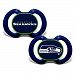 Seattle Seahawks 2-Tone Infant Pacifier 2-pack Set - 2015 NFL Baby Pacifiers
